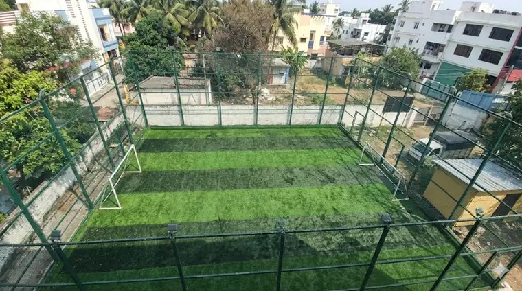 The football turf at KIMS
